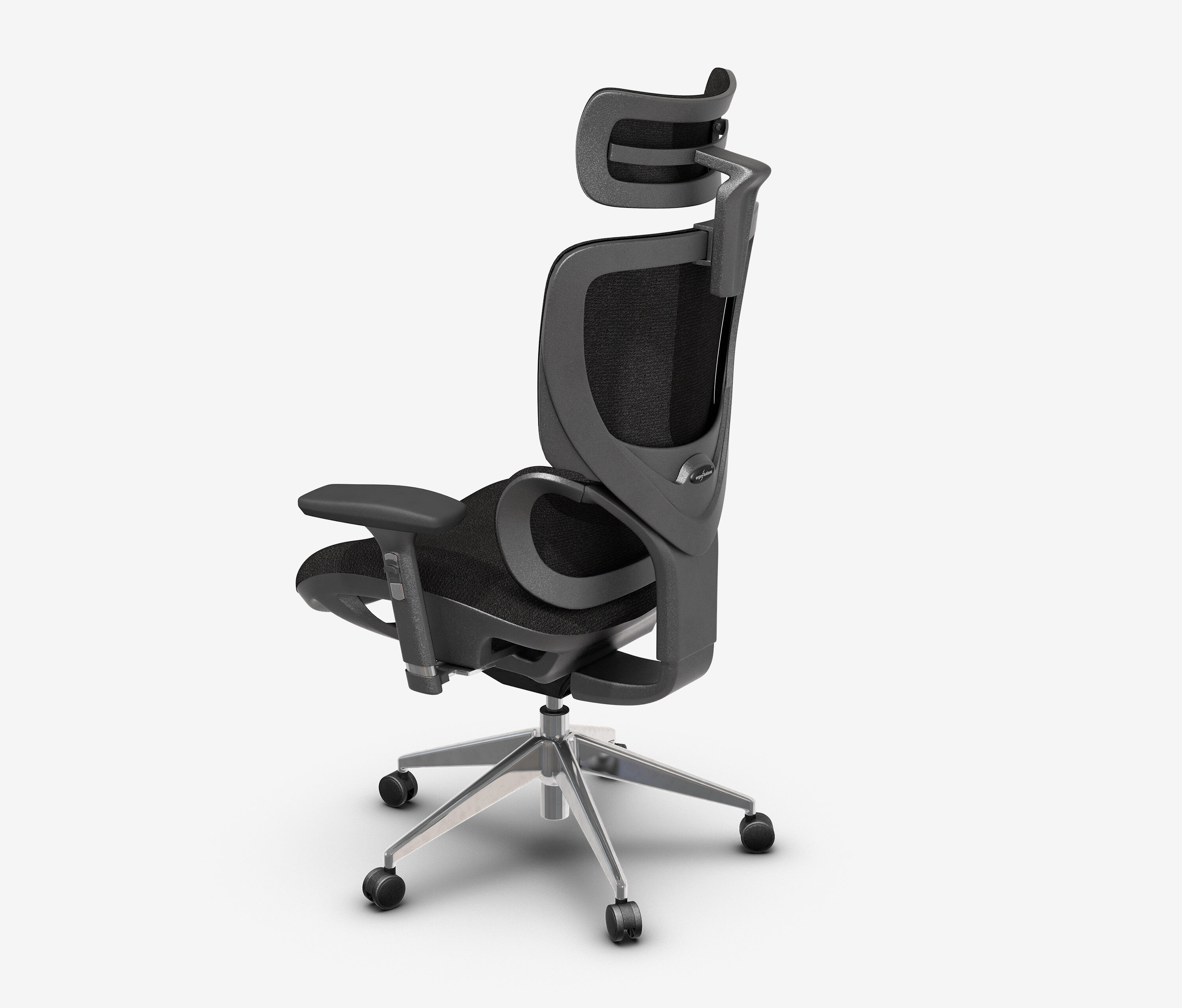 Bürodrehstuhl Senta FX Polster Niedrig Schwarz Silber