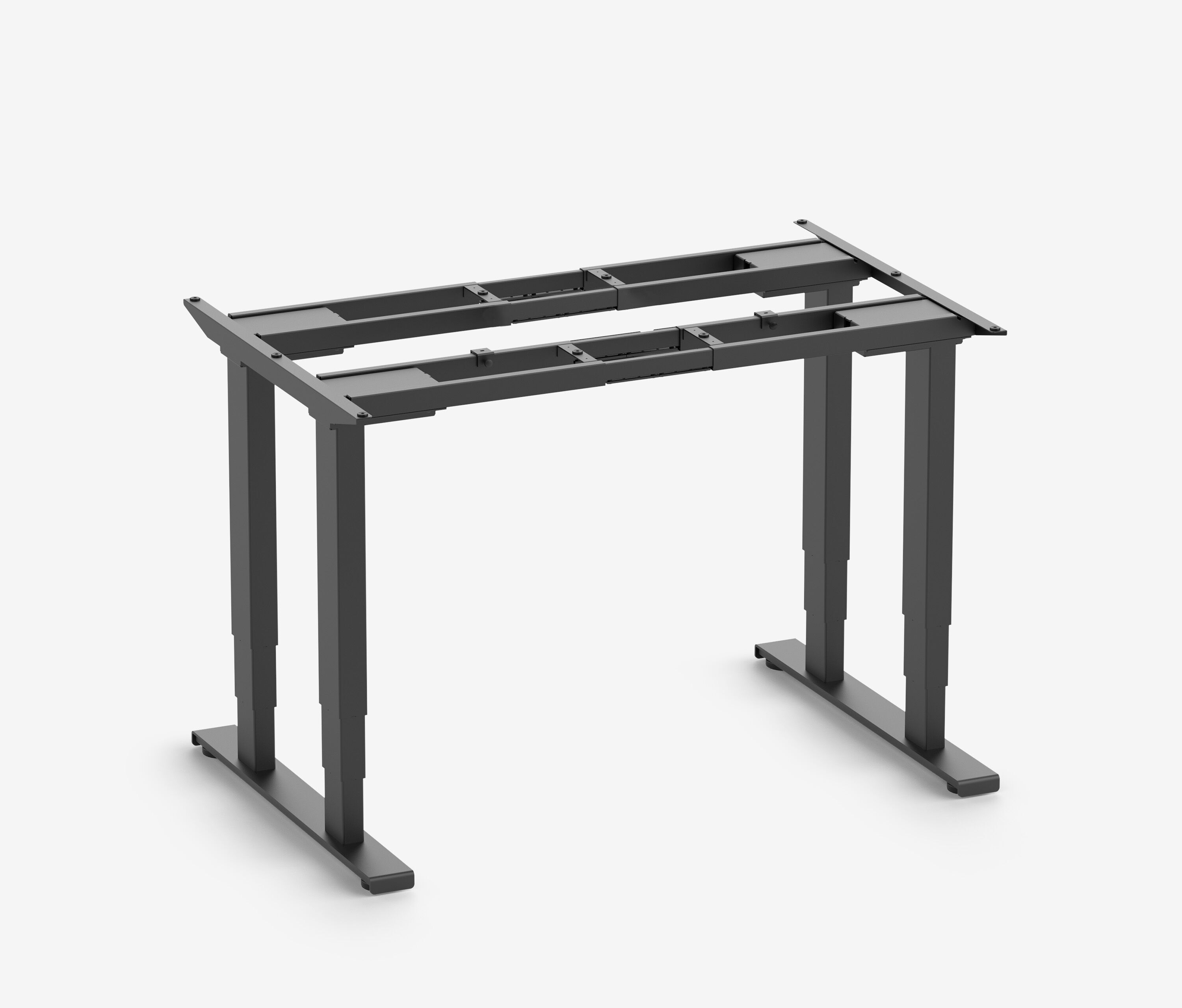 PRIMUS Schwerlasttisch, 2000 x 1000 mm Schwarz Buchen Echtholzplatte