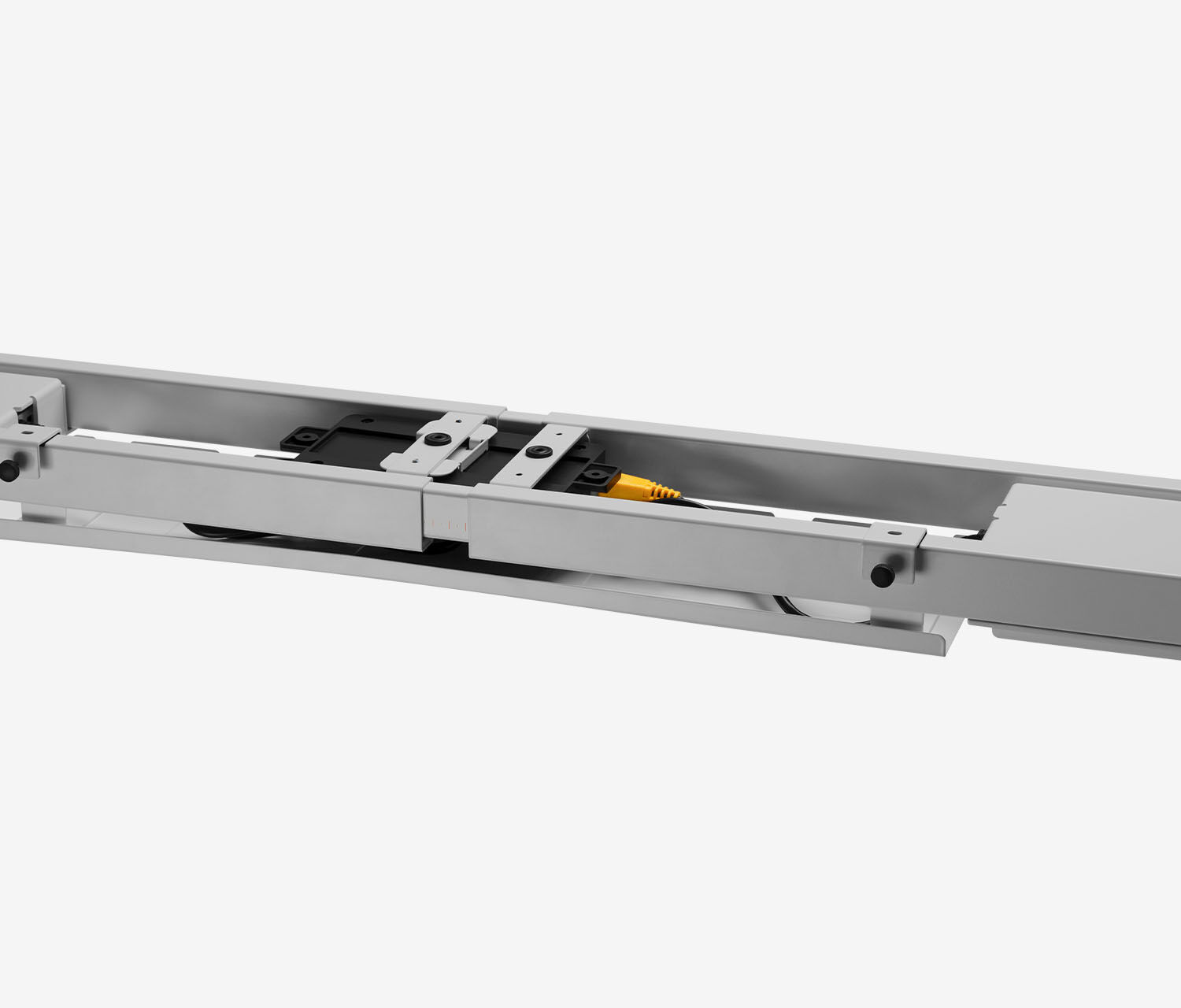 PRIMUS Speed Rechteckschreibtisch, Gestell Grau, Tischplatte 1200 x 700 x 25 mm Buche