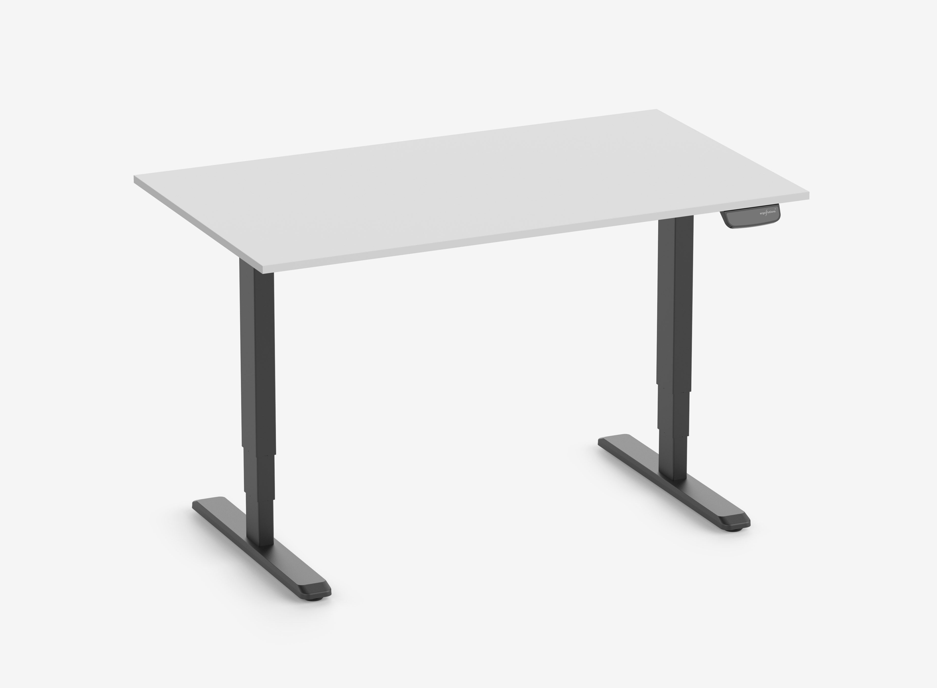 PRIMUS Schreibtisch XL Schwarz 200x100 Lichtgrau