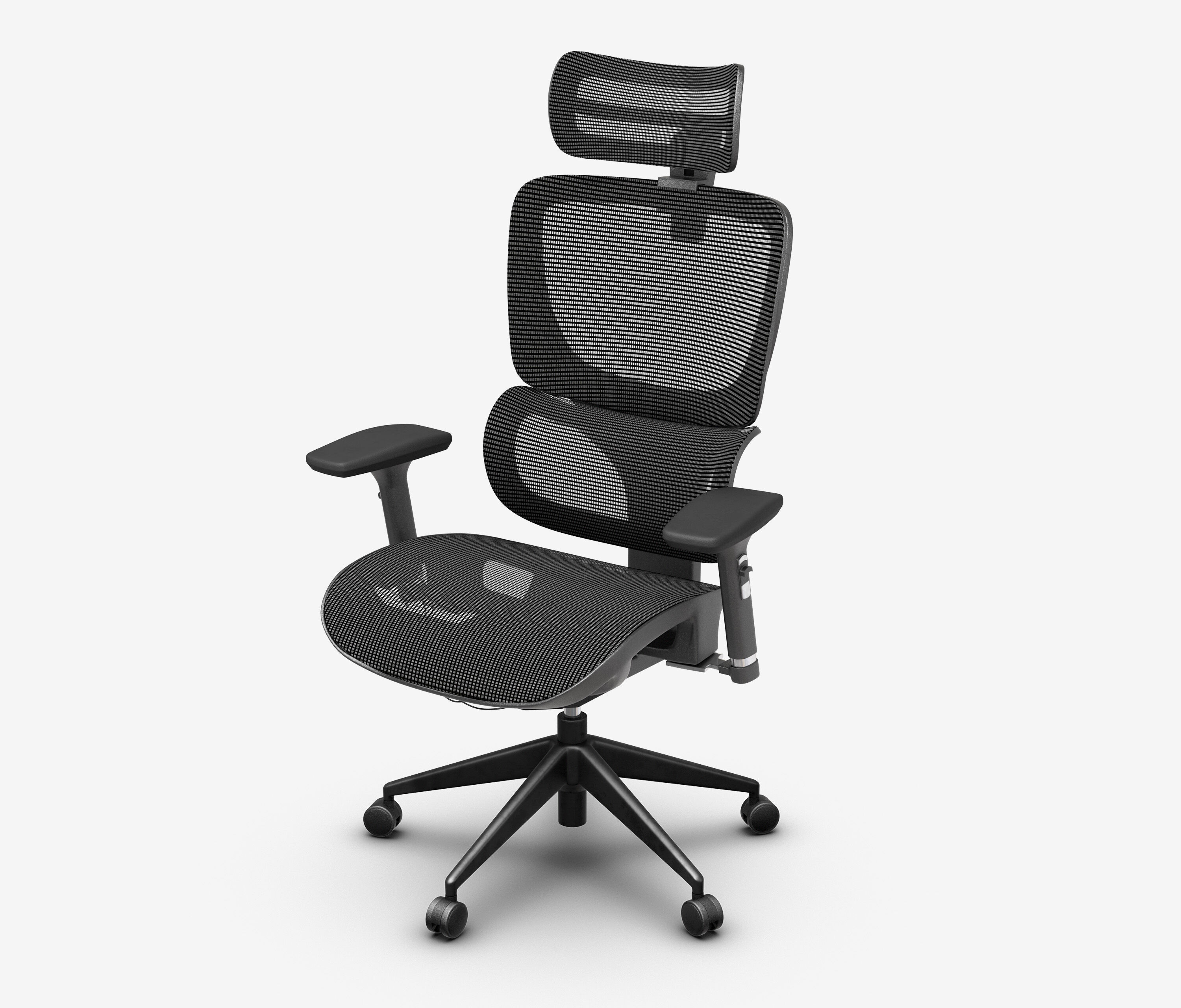 Bürodrehstuhl SENTA FX Mesh Hoch Schwarz Schwarz