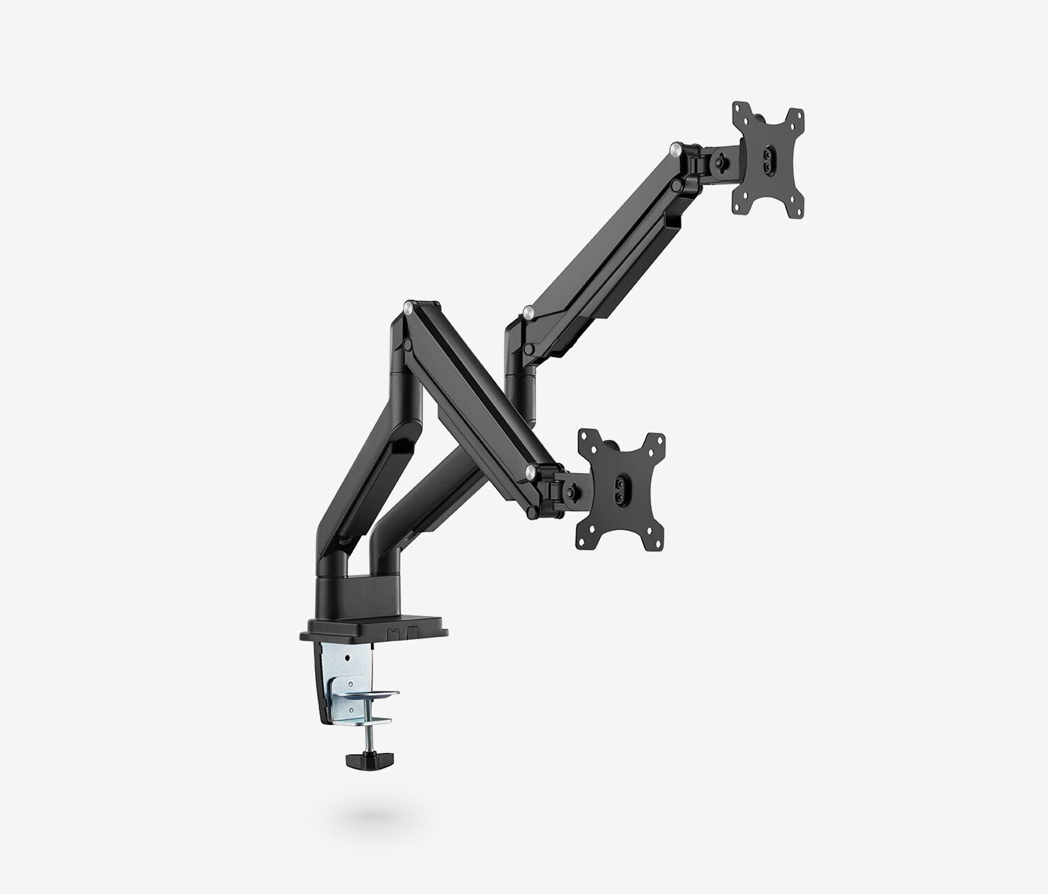 Dual Gasdruck Monitorarm - silber