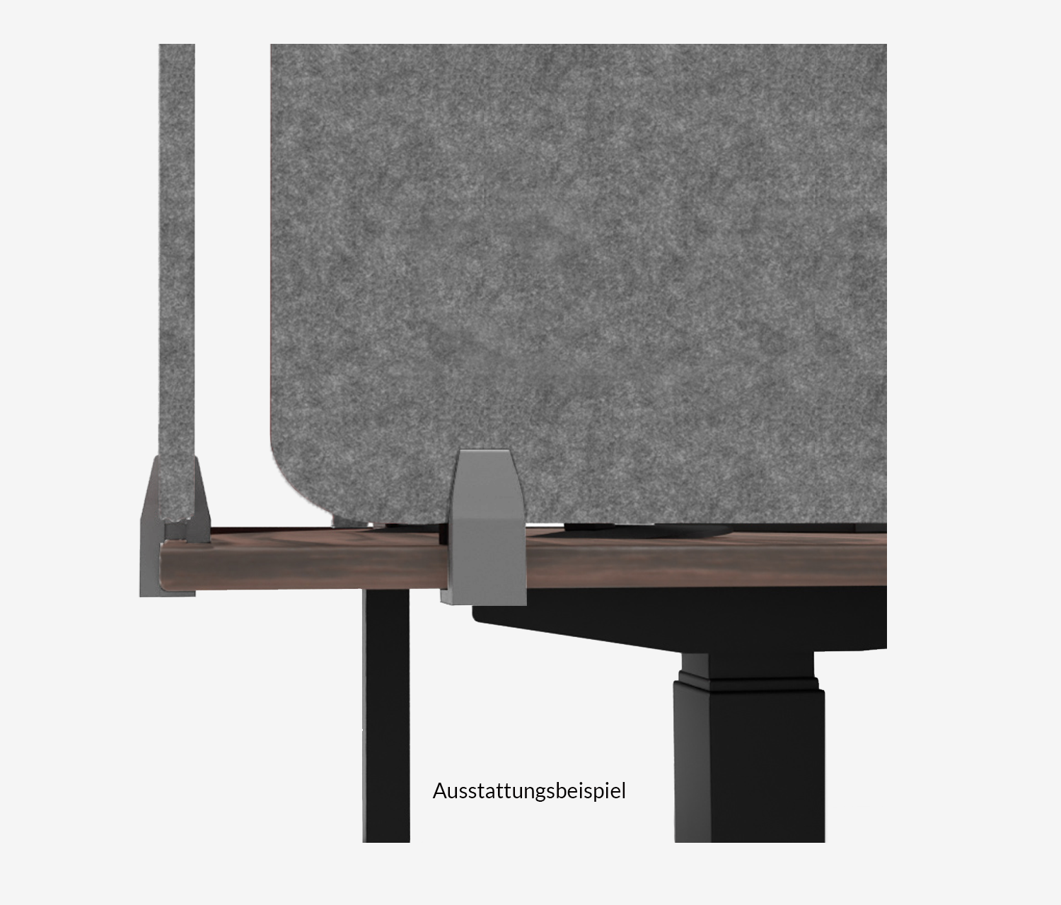 Schreibtisch Akustik Trennwand 40x80 Oberhalb Blau