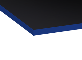 Primus Gamingschreibtisch Cockpit, Schwarz Silk-Touch Royal Blue 140x80