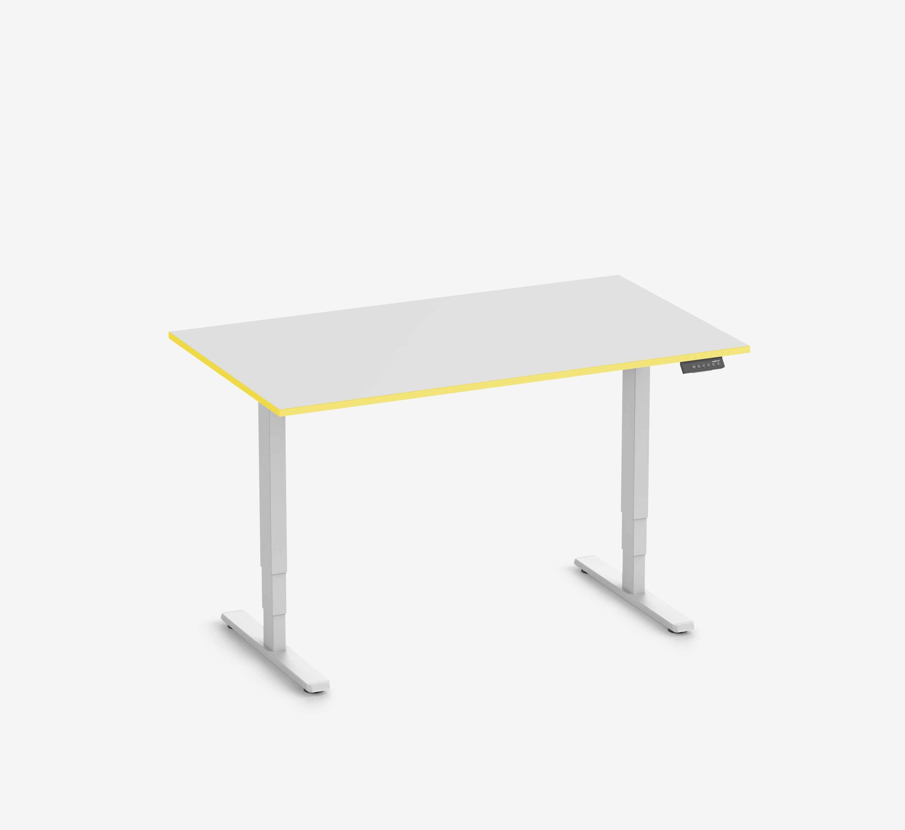 FOKUS Jeugdbureau 120x70 Wit Mat Wit Yellow Cab