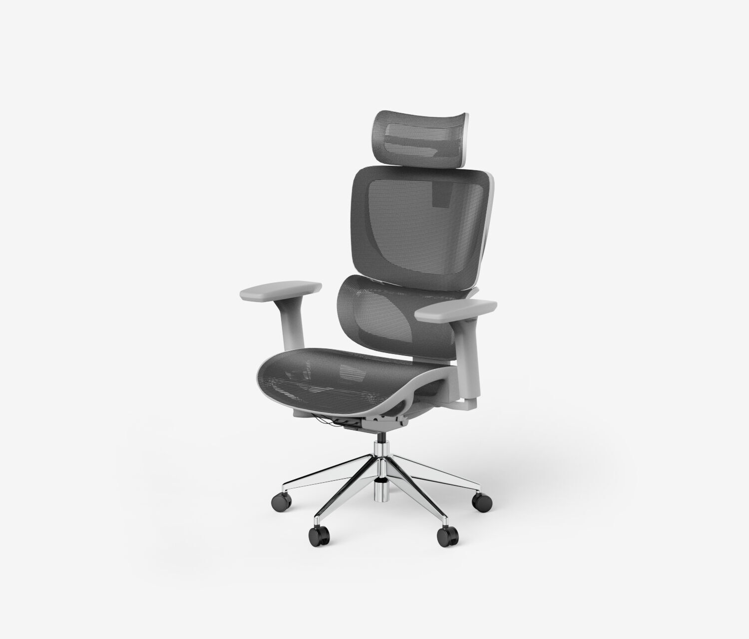 Bürodrehstuhl SENTA FX Mesh Normal Grau Silber