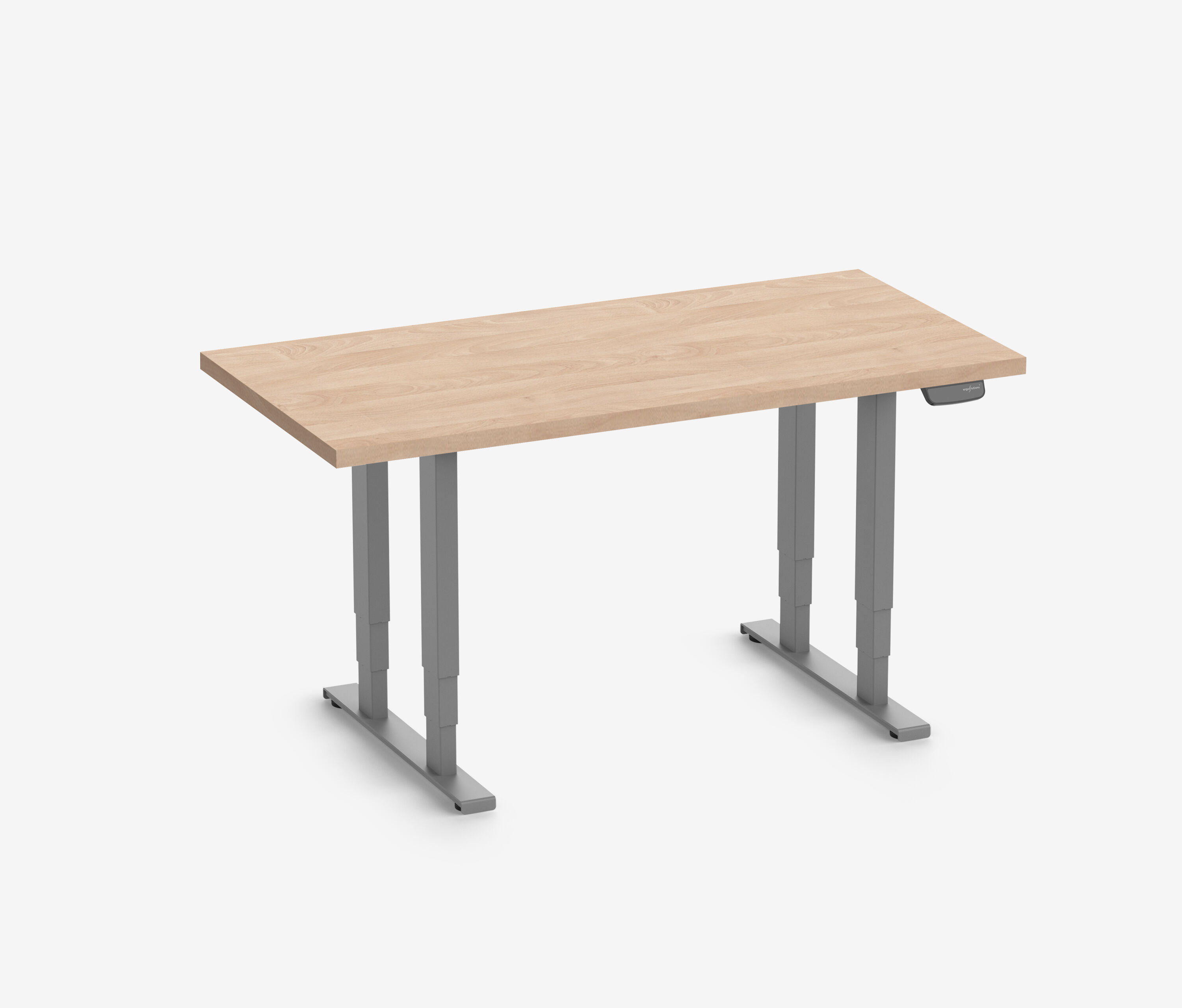 PRIMUS Schwerlasttisch, 1600 x 800 mm Grau Buchen Echtholzplatte