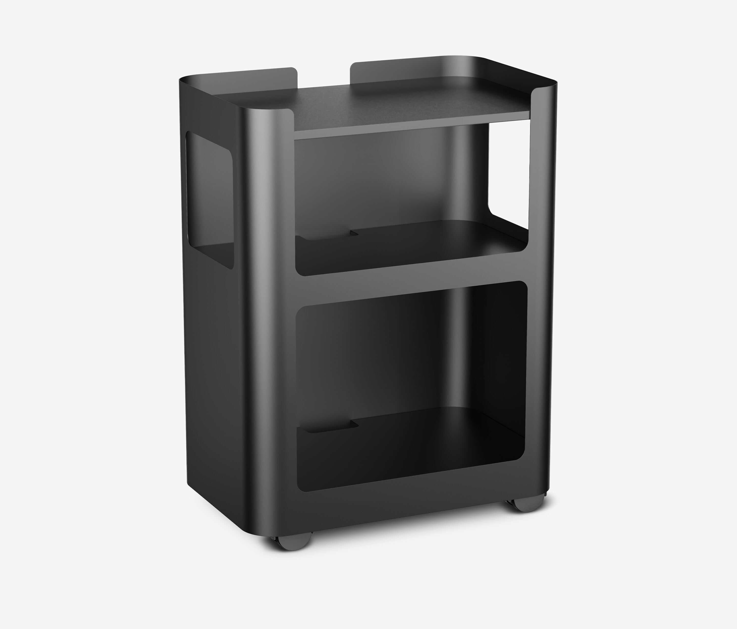 FOKUS bureau + rolwagen Eiken Zwart 120x70 