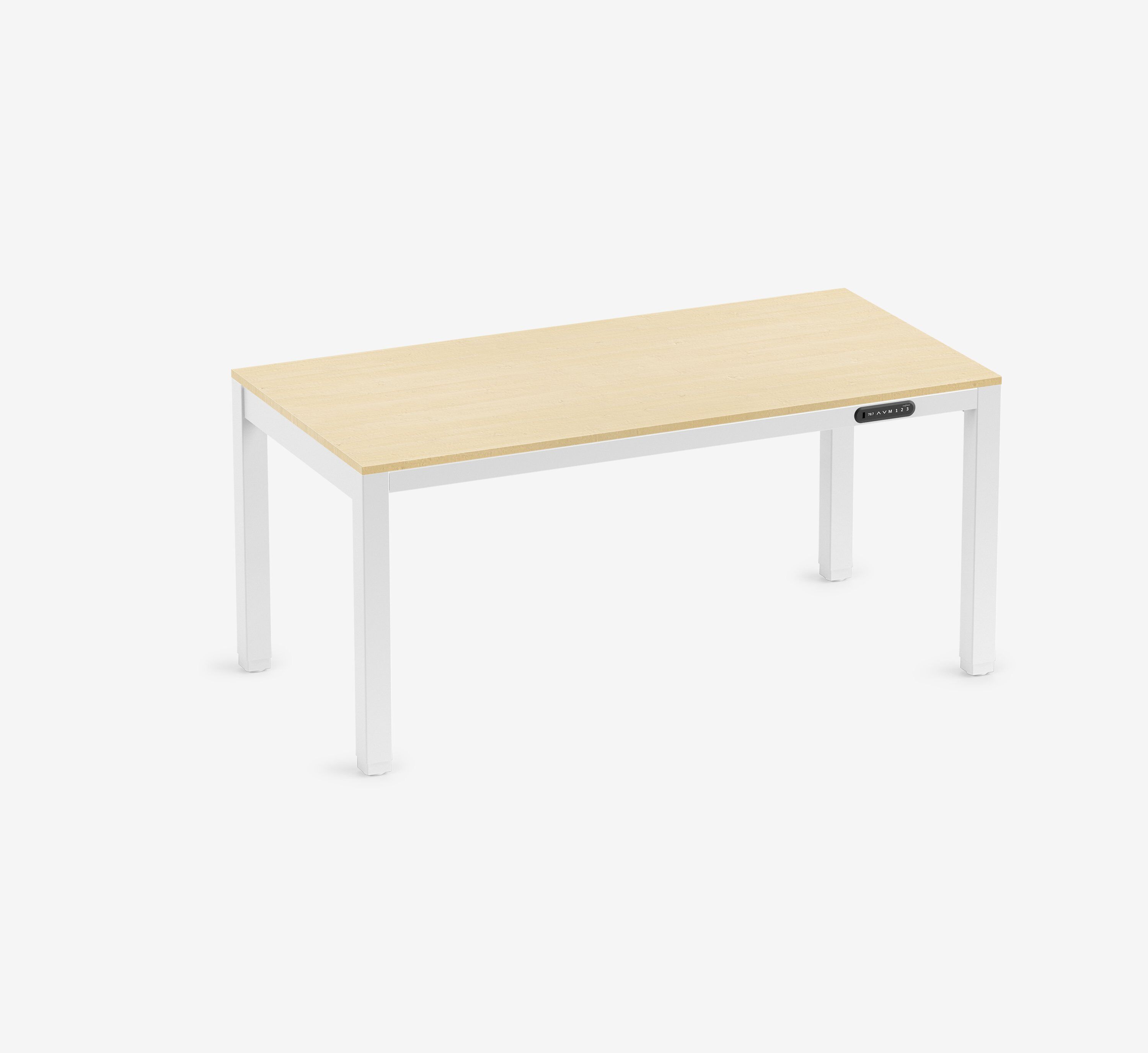 PRIMUS 4-poot bureau Wit Berken 1600 x 800 x 25 mm
