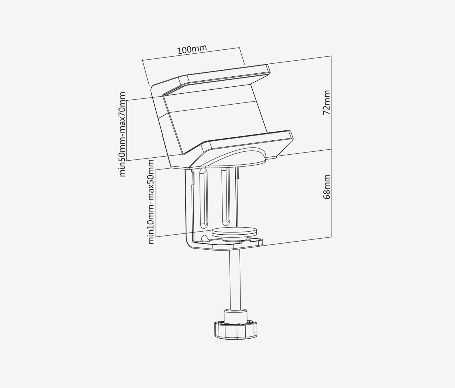 Klemm-Steckleistenhalter