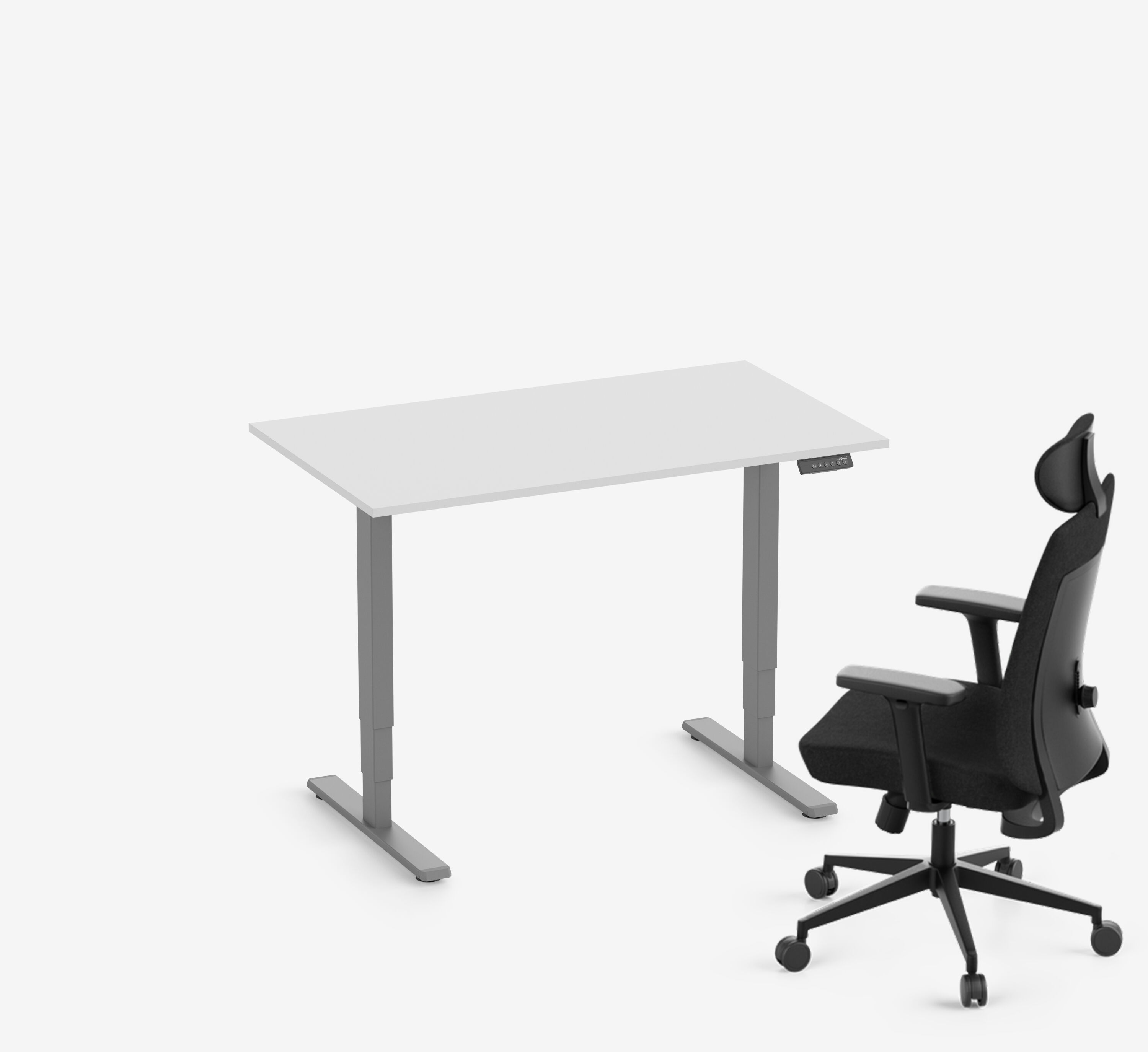 FOKUS + Stuhl Grau Lichtgrau Hoch 1200 x 70 x 19 mm