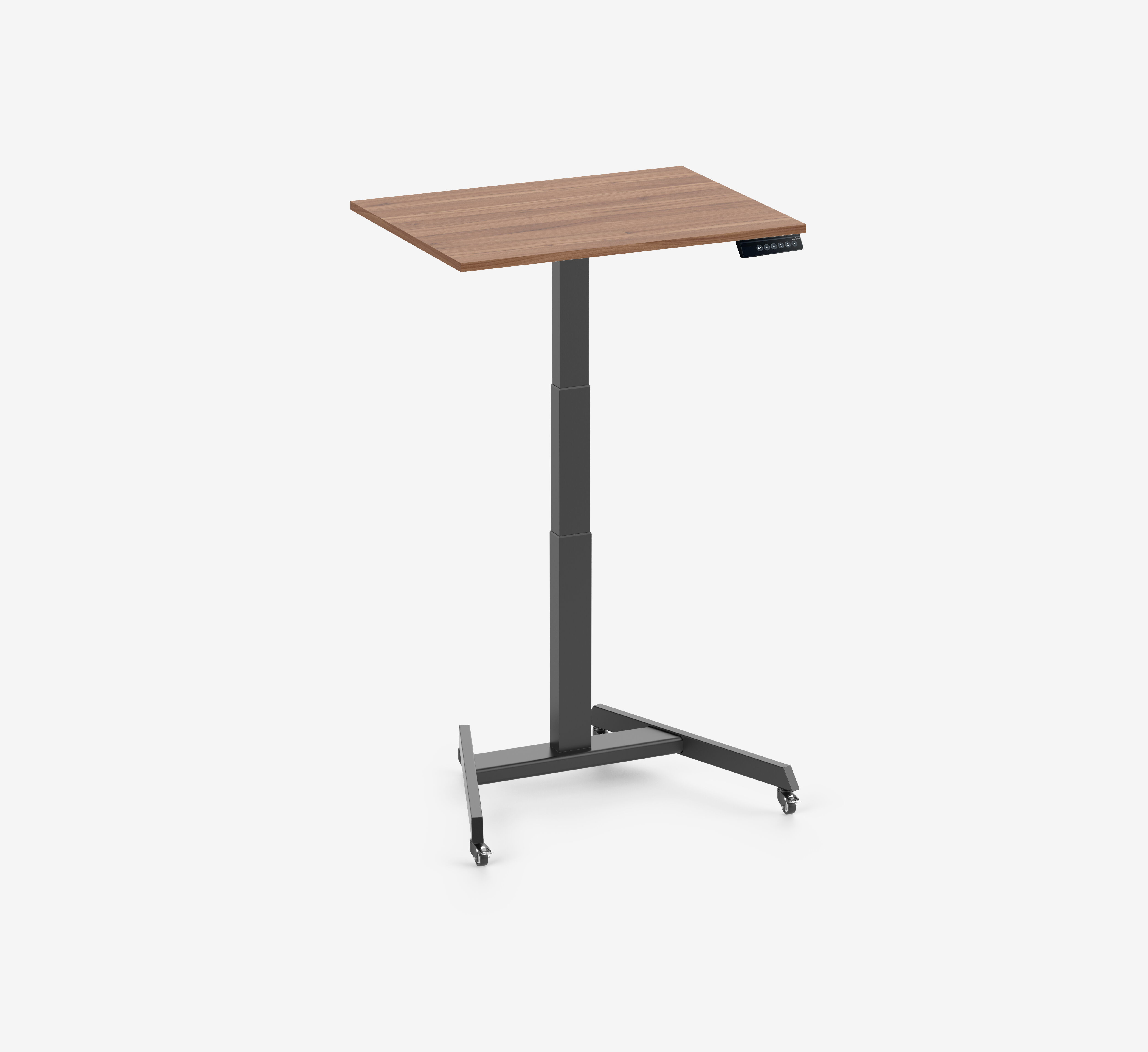 FOKUS Single Schreibtisch, Schwarz Nussbaum 80x60