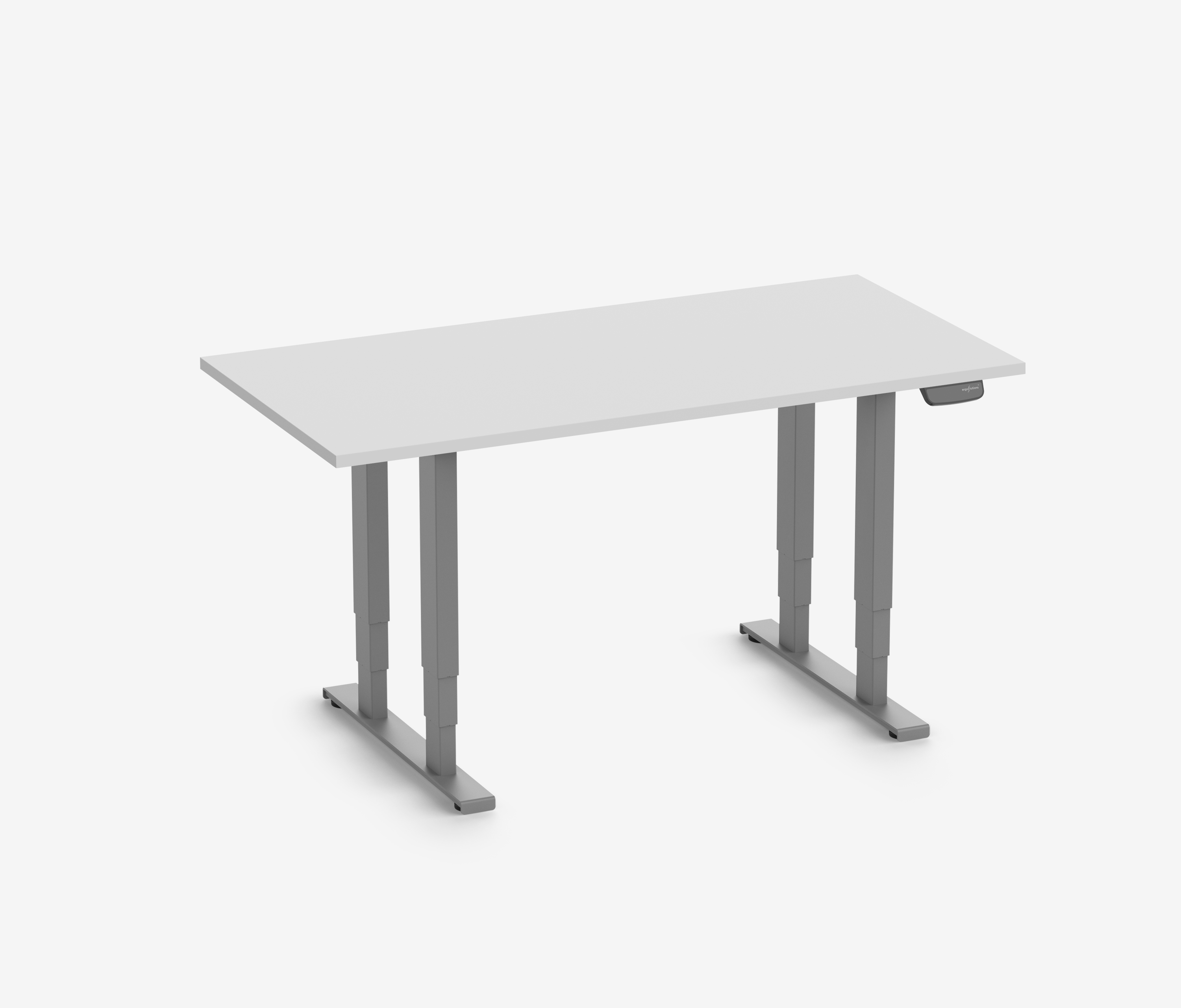 Zware tafel met melamineplaat, 160x80 Lichtgrijs Grijs