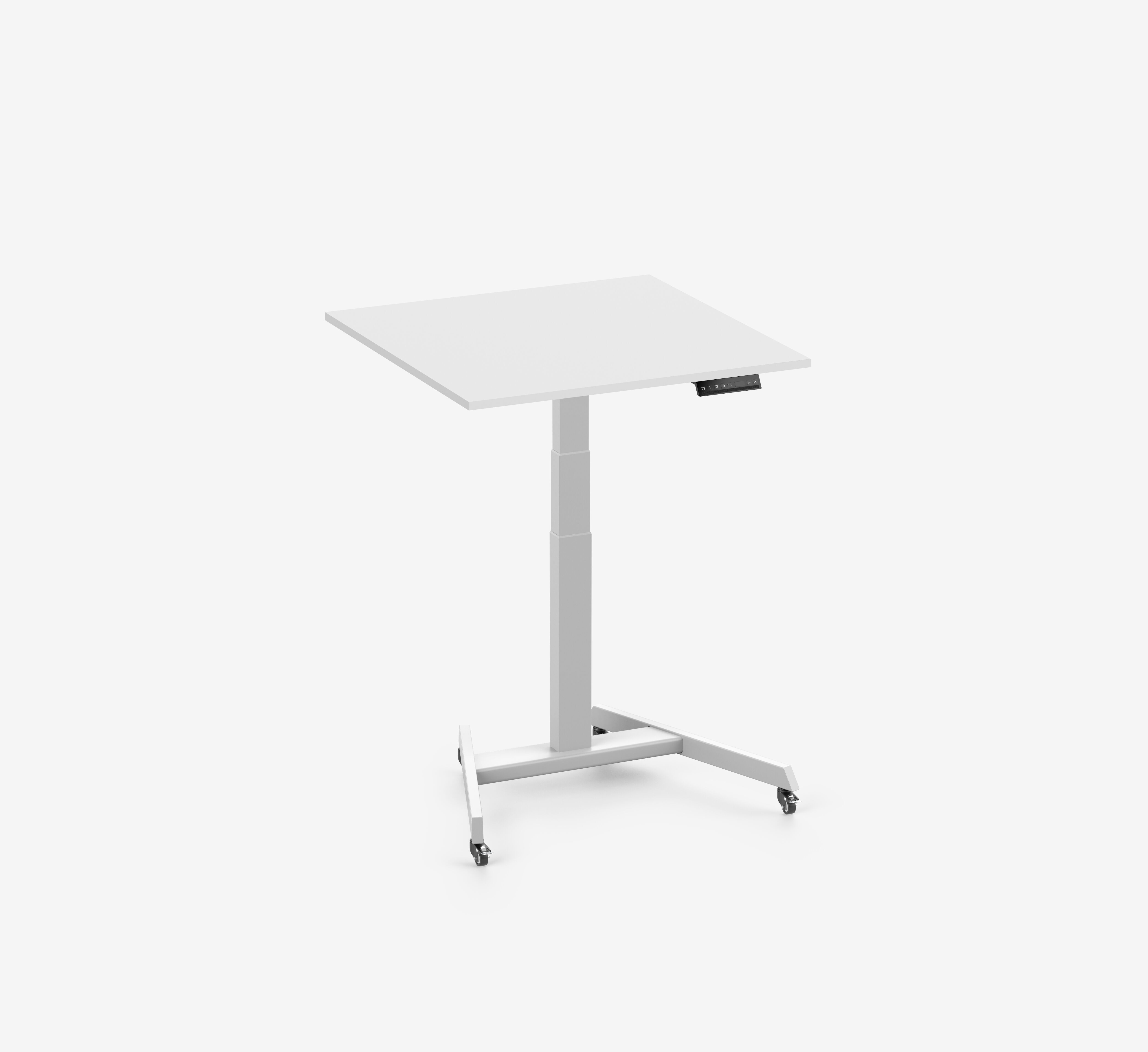 FOKUS Single Bureau Wit Lichtgrijs 80x80