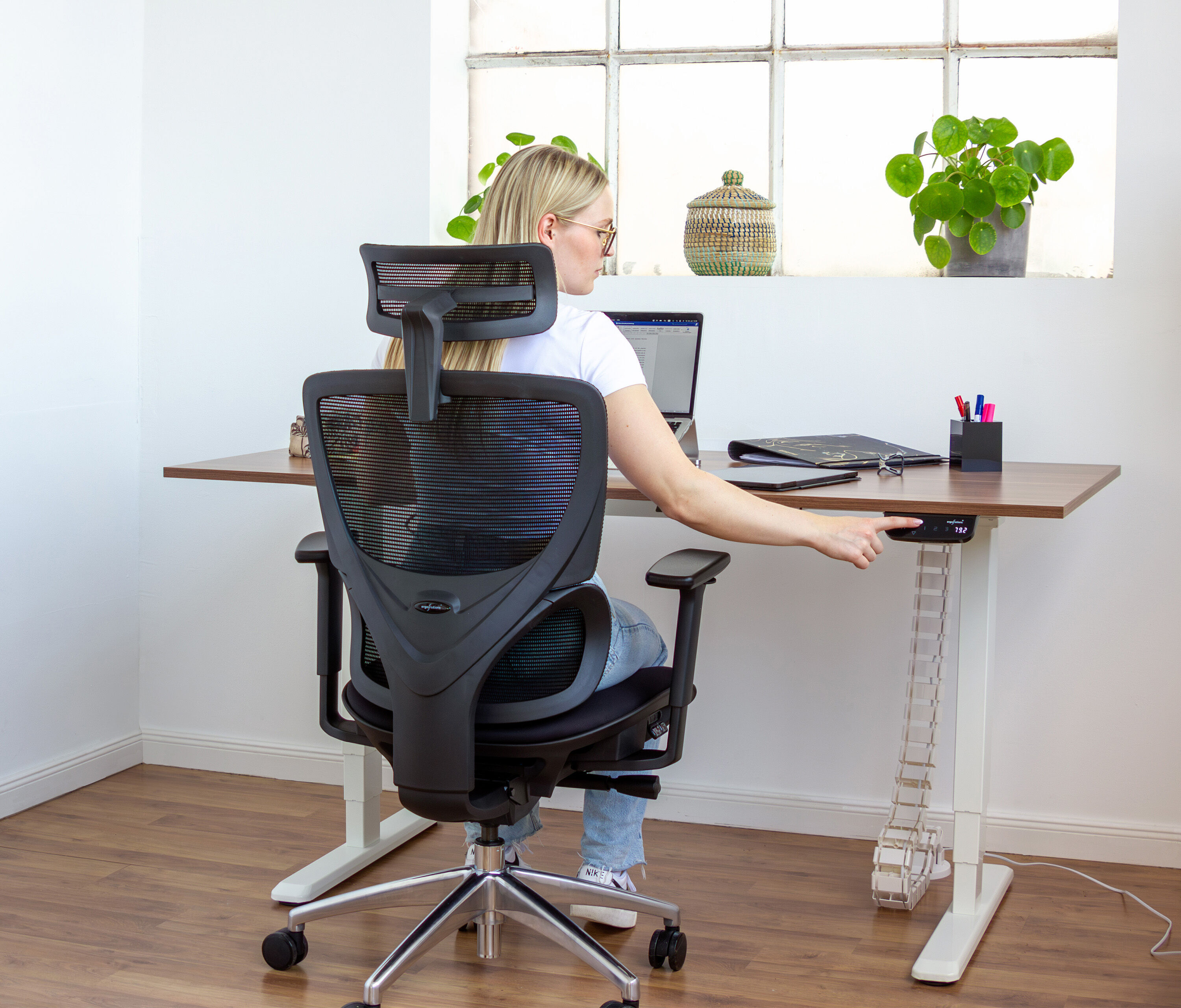 PRIMUS Bureau XL Wit 200x90 Lichtgrijs