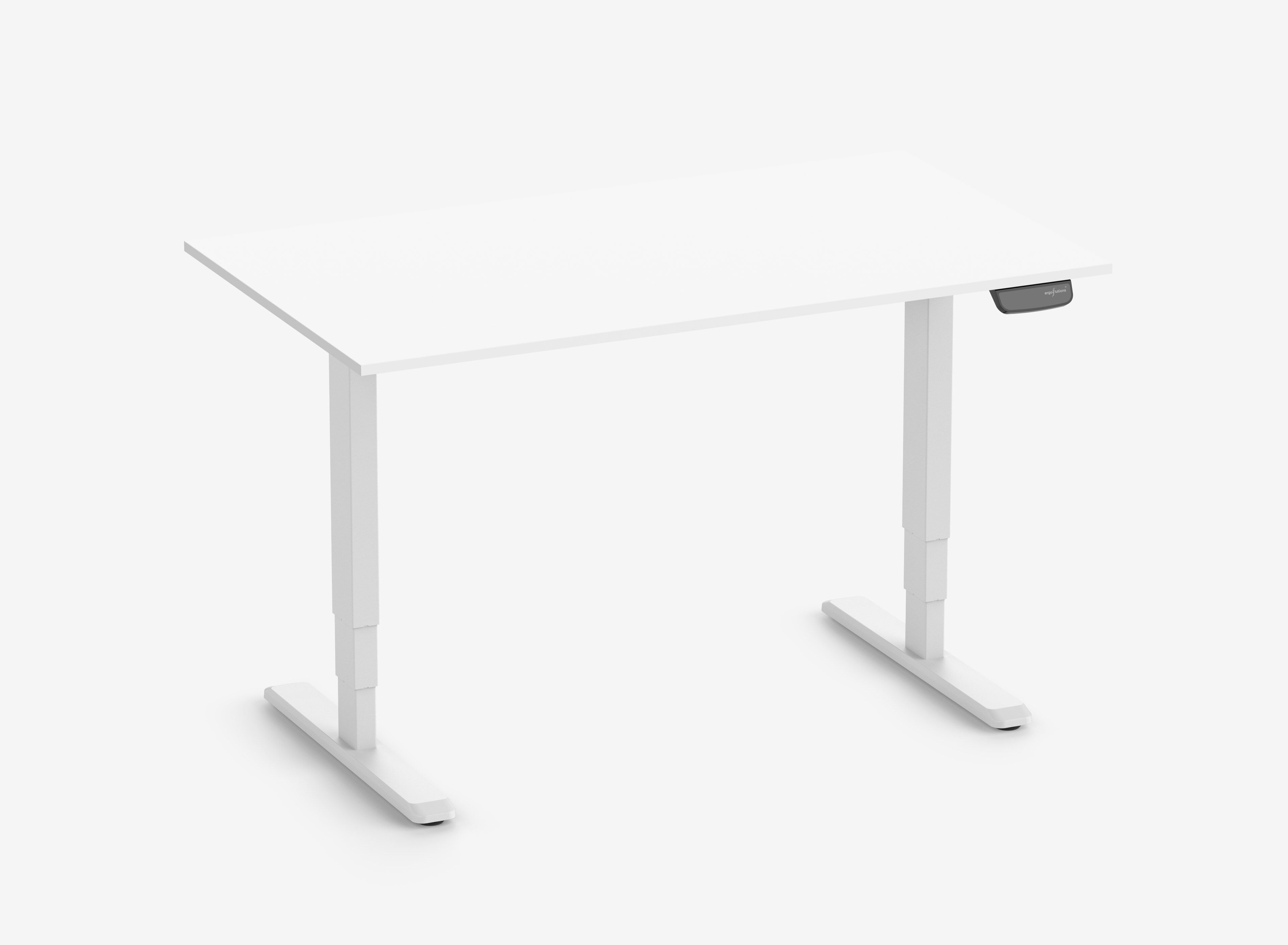 PRIMUS Rechteckschreibtisch, Gestell Weiß, Tischplatte 1400 x 800 x 19 mm Topweiß