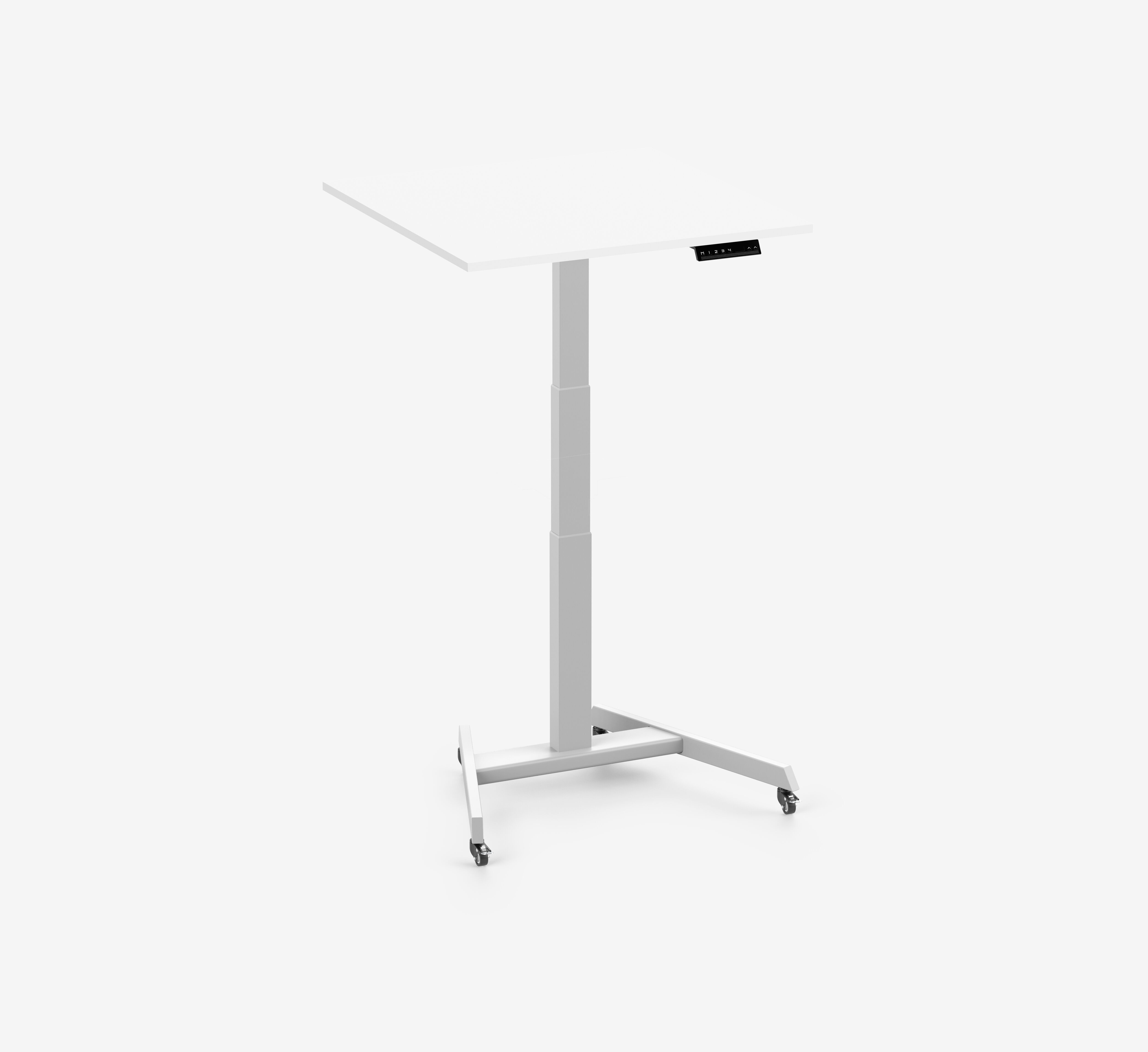 FOKUS Single Schreibtisch Weiß Weiß 80x80