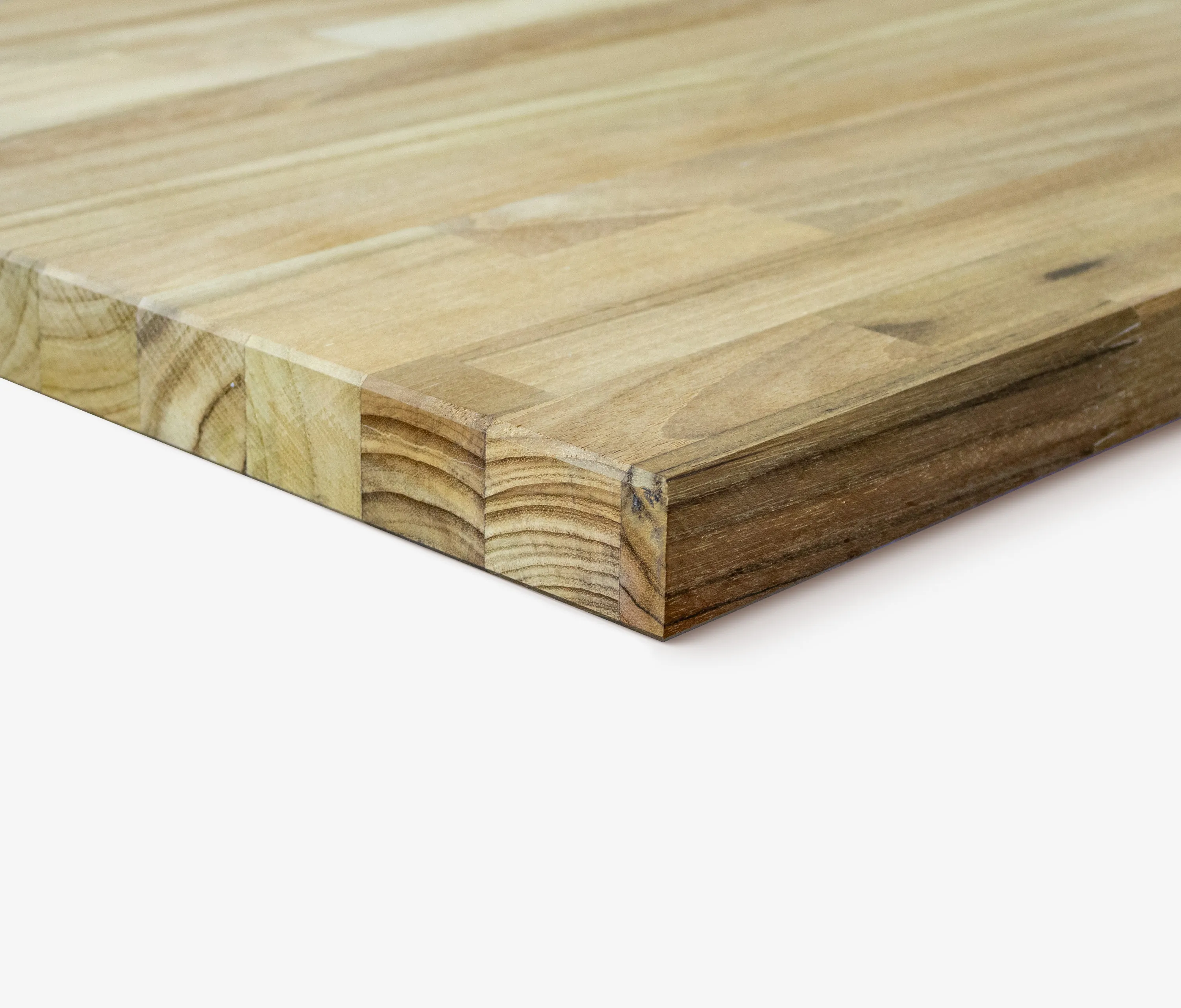 Teak Keilgezinkt 1400 x 800 mm 18 mm