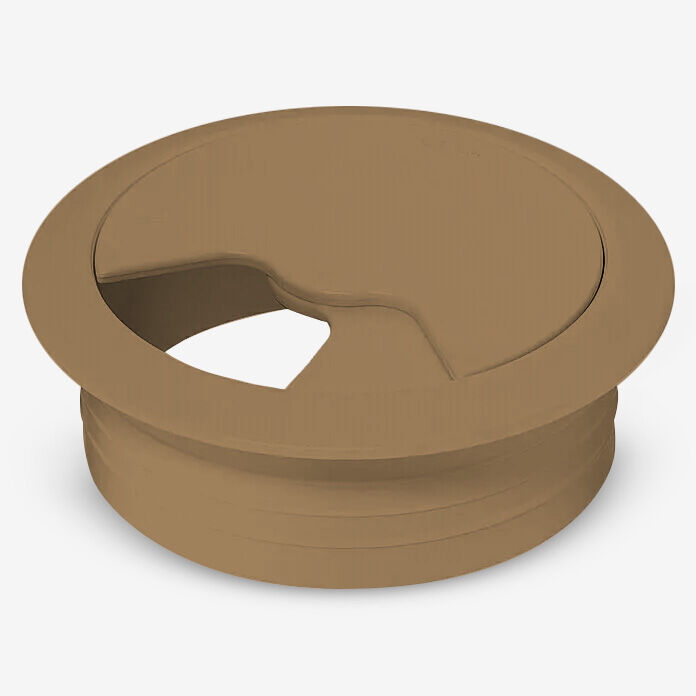 Bohrung 60 mm; Position: rechts; Abdeckung: braun;