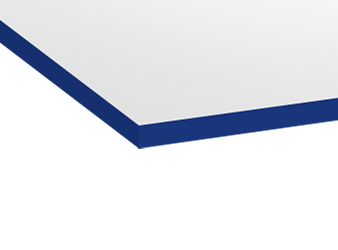 FOKUS Gamingschreibtisch Weiß 140x80 Rechteck Royal Blue