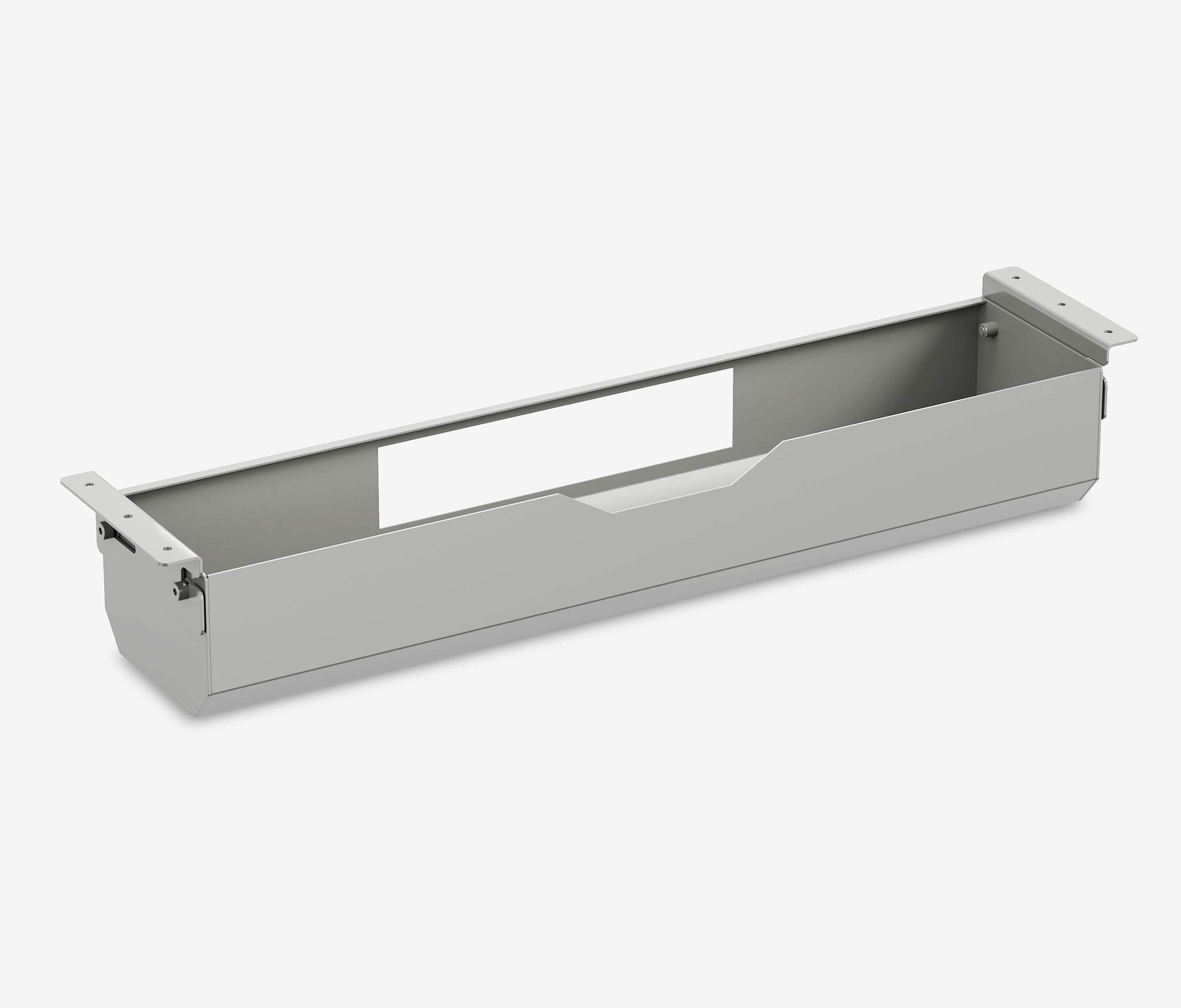 Kabelgoot grijs zonder geïntegreerd stopcontact