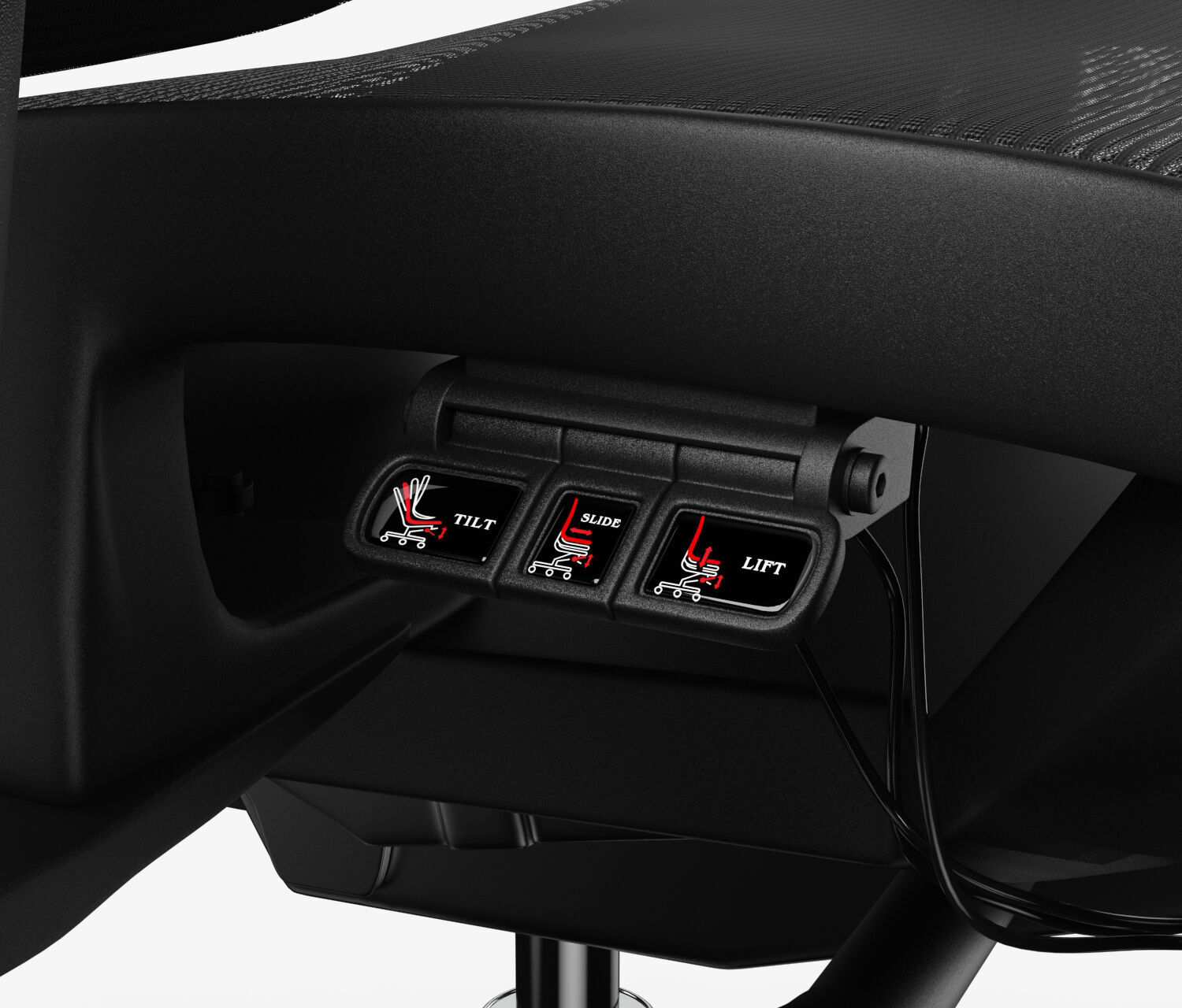 Bürodrehstuhl SENTA FX Mesh Niedrig Schwarz Silber