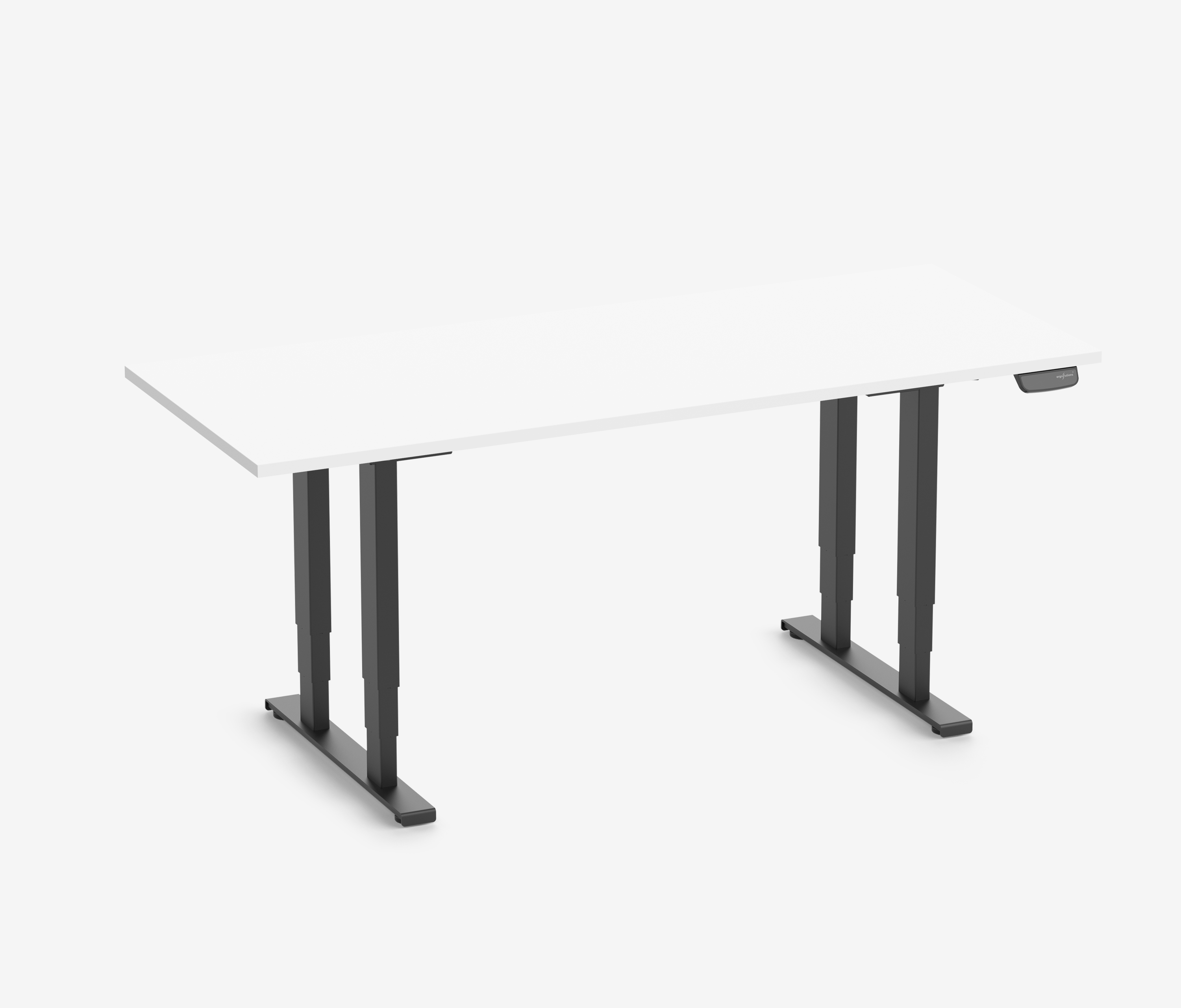 Schwerlasttisch mit Melaminplatte, 200x100 Topweiß Schwarz