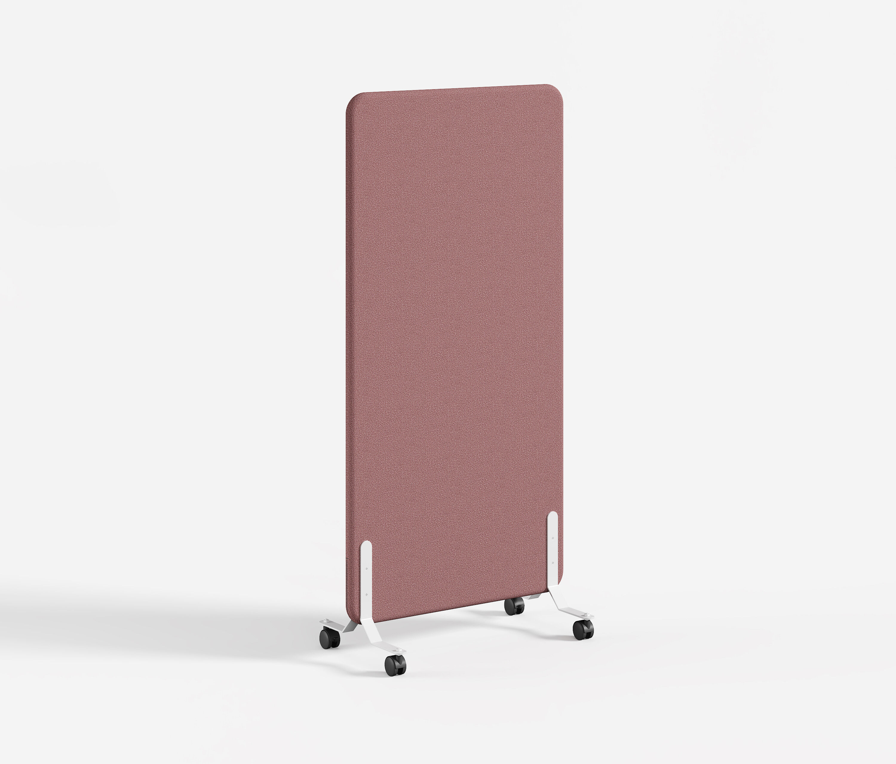 Mobiele textiel akoestische scheidingswand Roze Wit 170x80cm