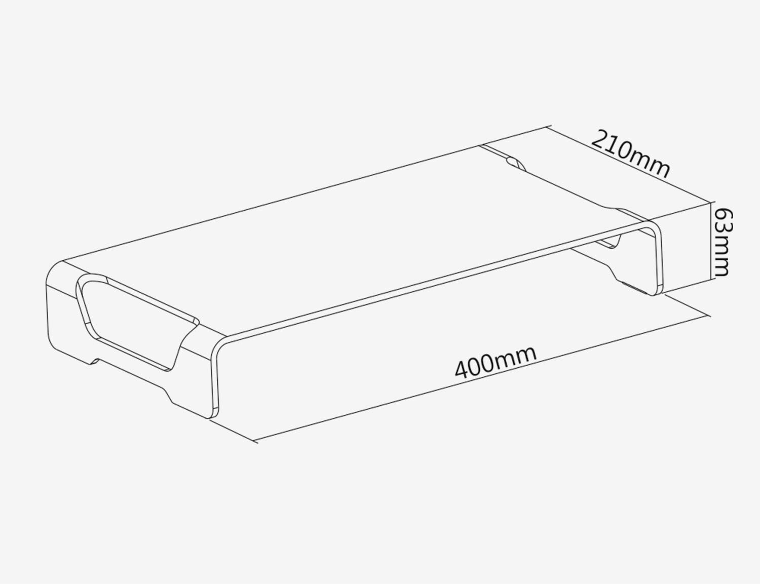 Aluminium Monitorerhöhung