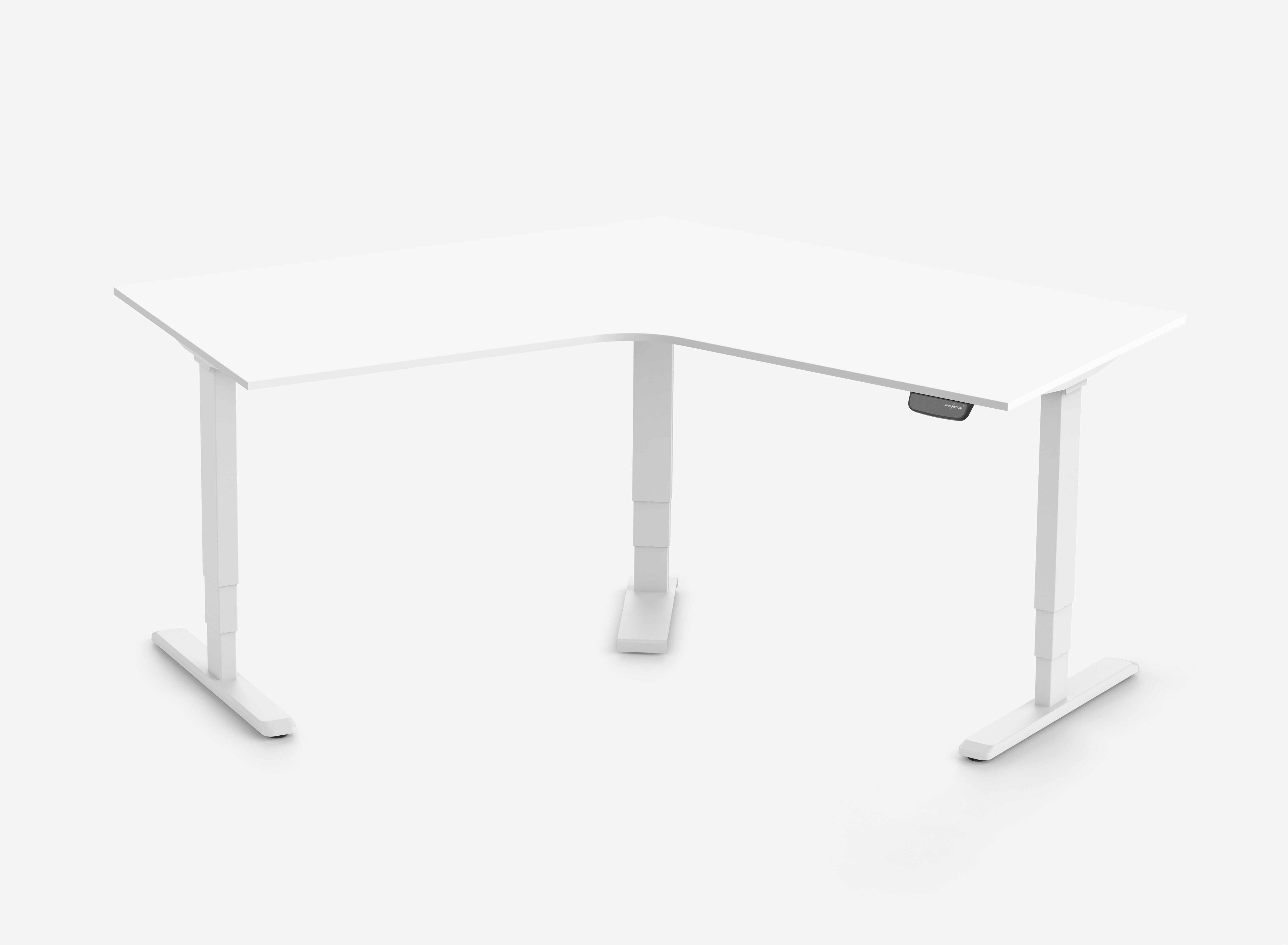 PRIMUS Winkelschreibtisch, Gestell Weiß, Tischplatte  1400 x 800 x 25 mm Topweiß