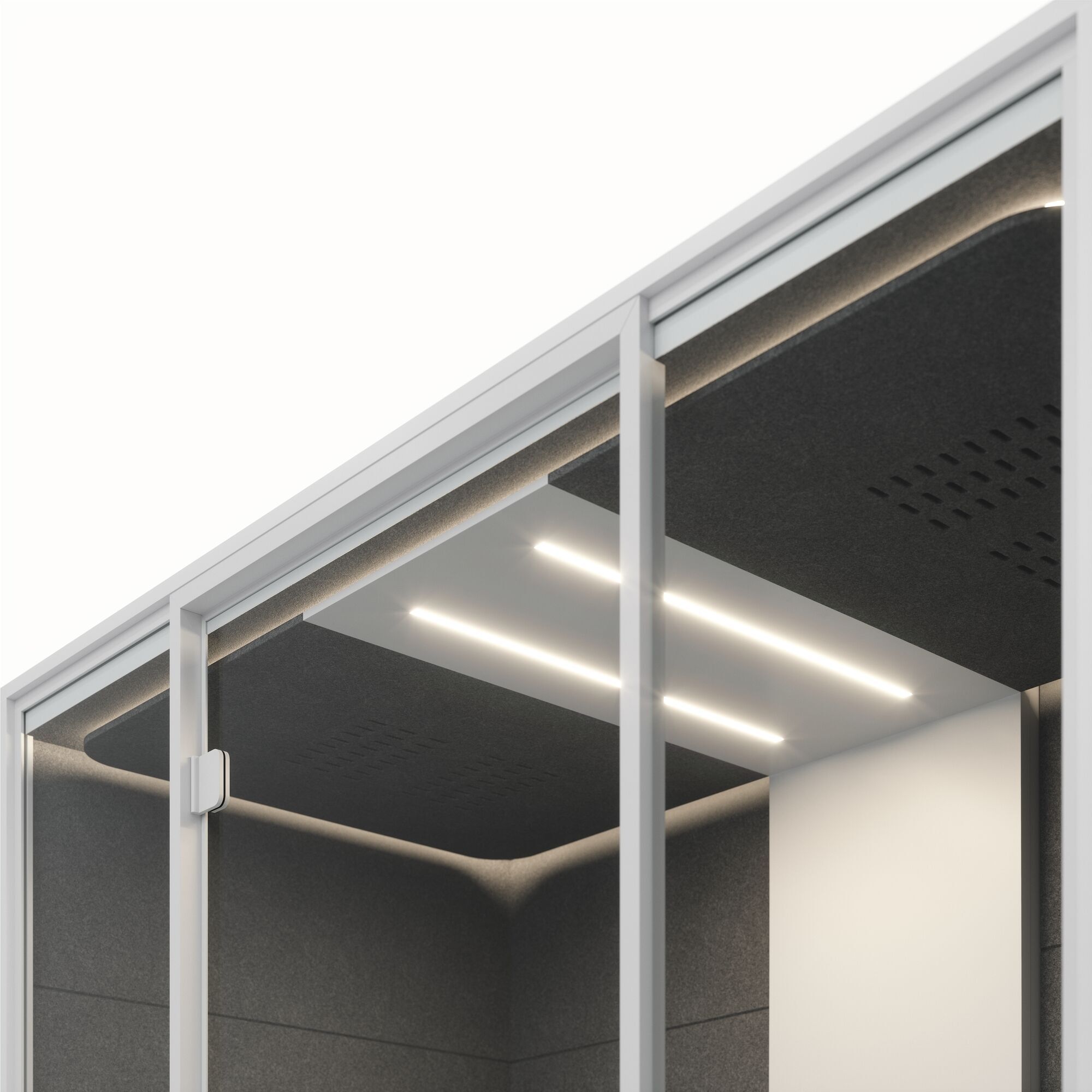 Meetingbox Quattro Weiß Anthrazit Kaffee Grau Standard Weiß