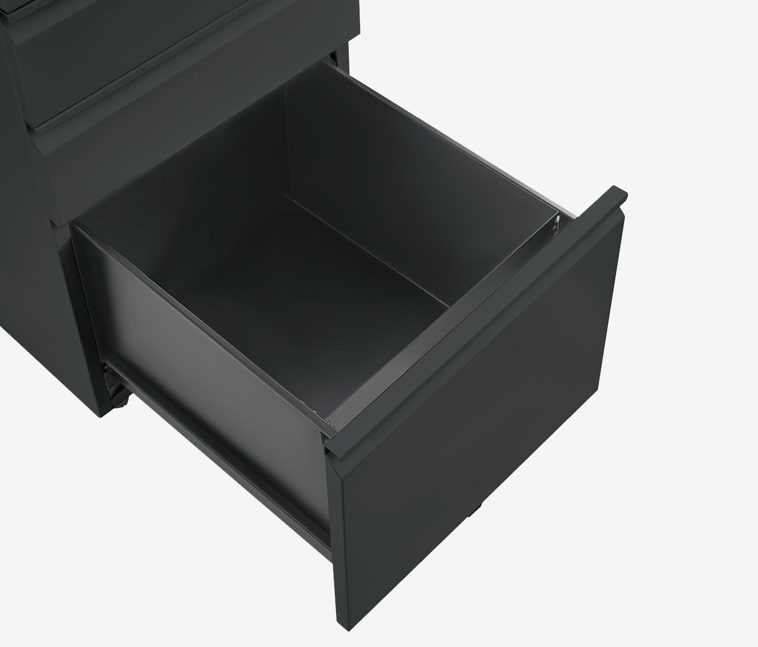 Metallrollcontainer Schwarz Eiche