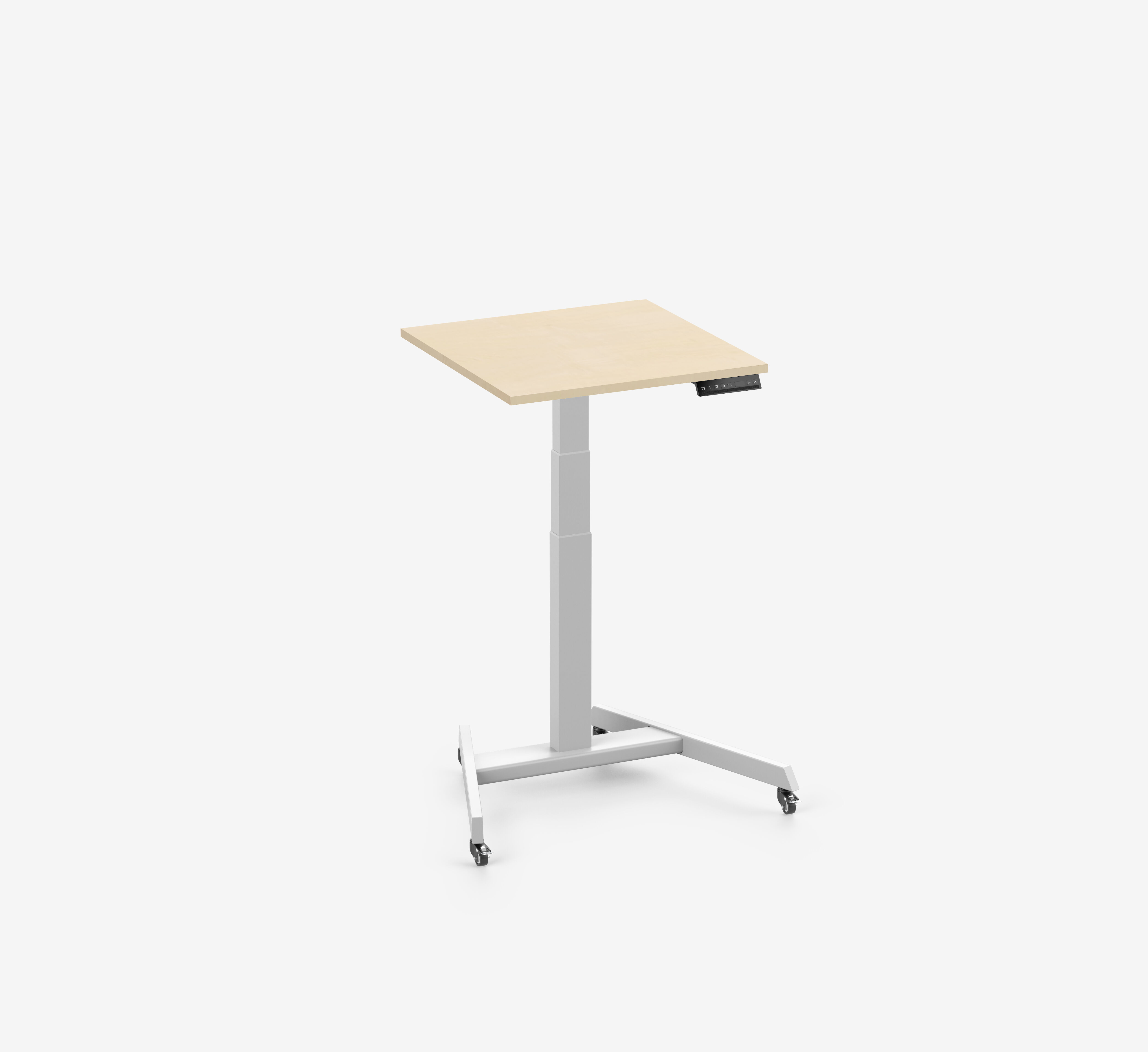 FOKUS Single Schreibtisch Weiß Birke 60x60